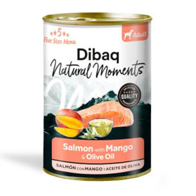 Dibaq Natural Moments Comida H&uacute;mida de Salm&atilde;o com Manga para c&atilde;es